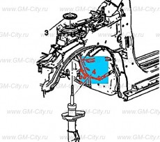 Стойка передней подвески Chevrolet Malibu
