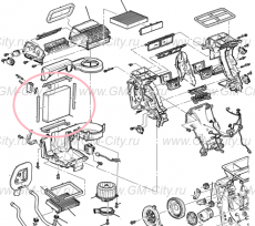 Радиатор кондиционера Cadillac SRX ІІ