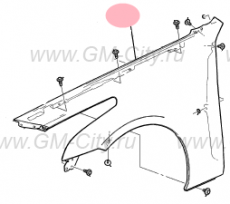 Крыло переднее левое Cadillac CTS ІІІ