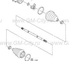 Вал приводной передний Cadillac Escalade ІІІ