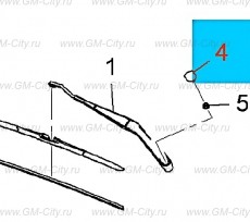 Крышка отделочного якоря стеклоочистителя ветрового стекла Chevrolet Malibu