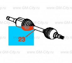Вал привод переднего колеса Chevrolet Malibu