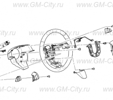 Подушка безопасности водителя Cadillac SRX ІІ