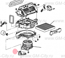 Проводка вентилятора салона Cadillac CTS ІІІ