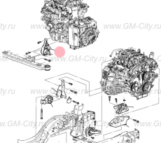 Опора акпп передняя Cadillac SRX ІІ