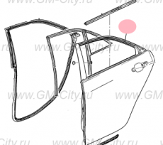 Дверь задняя правая Cadillac ATS