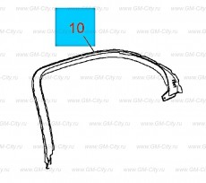 Молднг окна задней боковой двери Chevrolet Malibu