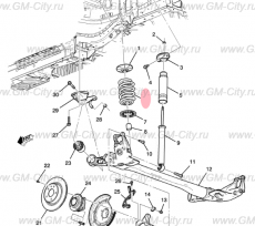 Пружина задняя Chevrolet Volt I