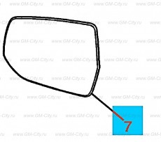 Стекло наружного зеркала заднего вида Chevrolet Malibu