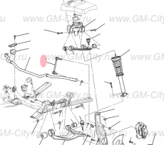 Стойка стабилизатора переднего Cadillac CTS ІІ