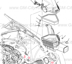 Воздуховод воздушного фильтра выпускной Cadillac CTS ІІ