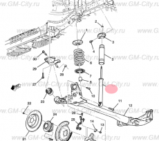 Амортизатор задний Chevrolet Volt I