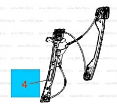 Стеклоподъемник переднего бокового стекла Chevrolet Malibu