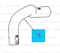 Шланг обогревателя выпускной Chevrolet Captiva C100