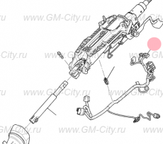Проводка рулевой колонки Cadillac CTS ІІ