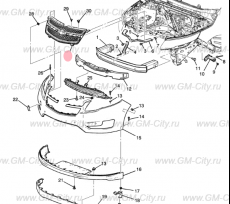 Решетка радиатора Chevrolet Volt I