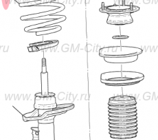 Пружина передняя Cadillac ATS