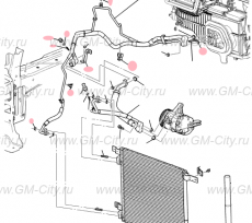 Трубка компрессора кондиционера Cadillac SRX ІІ