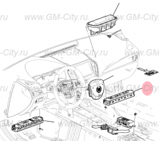 Подушка безопасности правая Cadillac ATS