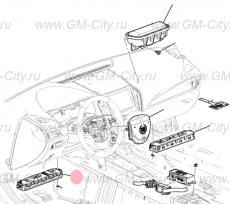 Подушка безопасности левая Cadillac ATS
