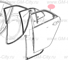 Дверь задняя левая Cadillac CTS ІІІ