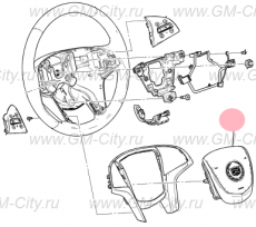 Подушка безопасности водителя Cadillac Escalade IV