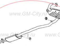 Выхлопная труба Cadillac SRX ІІ