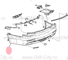 Бампер задний Cadillac CTS ІІІ