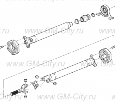 Карданный вал задний Cadillac ATS