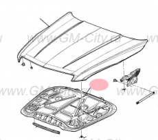 Подкладка капота Cadillac ATS