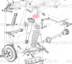Амортизатор задний левый Cadillac ATS