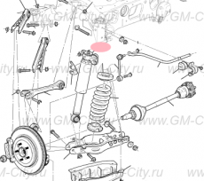 Амортизатор задний правый Cadillac ATS