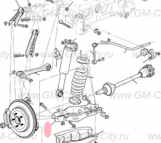 Рычаг задний левый Cadillac ATS