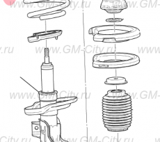 Пружина передняя Cadillac CTS ІІІ