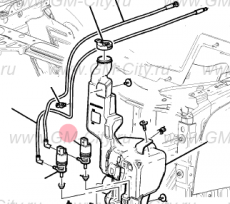 Насос стеклоомывателя заднего Cadillac Escalade IV