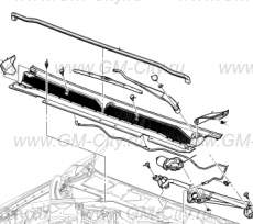 Трапеция стеклоочистителя Cadillac Escalade IV