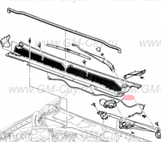 Мотор стеклоочистителя переднего Cadillac Escalade IV