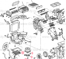 Мотор вентилятора салонного Cadillac SRX ІІ