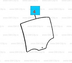 Окно задней боковой двери Chevrolet Malibu