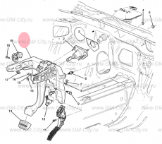 Педаль тормоза Chevrolet Volt I
