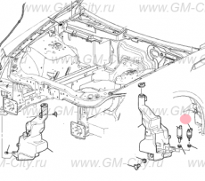 Насос стеклоомывателя переднего Cadillac CTS ІІ
