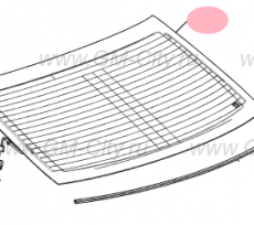 Стекло заднее Cadillac ATS