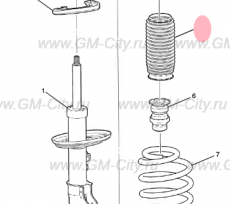 Пыльник амортизатора переднего Chevrolet Traverse II