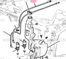 Шланг стеклоомывателя заднего Cadillac Escalade IV