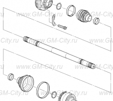 Вал приводной задний правый Cadillac CTS ІІІ
