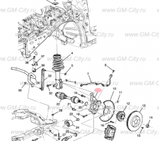 Кулак передний левый Chevrolet Volt I