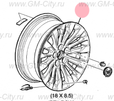 Диск алюминиевый Cadillac CTS ІІІ