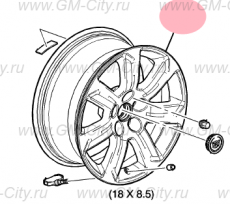 Диск алюминиевый Cadillac CTS ІІІ