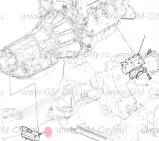 Кронштейн акпп Cadillac Escalade IV