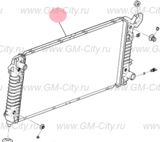 Радиатор охлаждения Cadillac Escalade IV